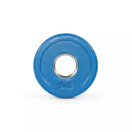 Цветной тренировочный диск Stecter D50 мм 2,0 кг синий 2235
