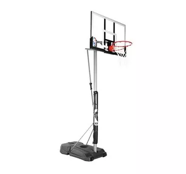 Cтойка баскетбольная, мобильная Spalding Silver Portable W/Black BASE Acrylic 52 quot; 75761CN