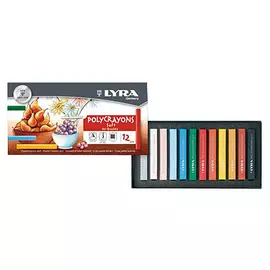 Набор сухой пастели Lyra "Polycrayons Pastel" 12 цв