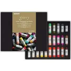 Набор сухой пастели Mungyo "Handmade soft pastel" 30 цв круглая ручной работы, мягкая