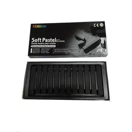 Набор сухой пастели Mungyo "Soft pastel" 12 цв (Угольные цвета) квадратная, мягкая
