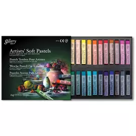 Набор сухой пастели Mungyo Gallery "Soft pastel" 24 цв, мягкая, квадратная, в картонной коробке