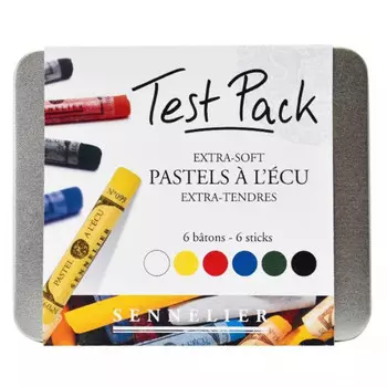 Набор сухой пастели Sennelier Test Pack "A LECU" 6 цв, жестяная коробка