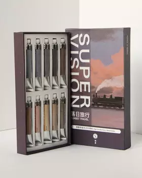 Набор традиционной китайской акварели Super Vision "Sunset travel" 10 цв*8 мл туба в картонной коробке