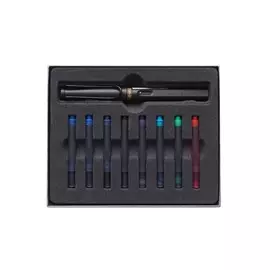 Набор ручка перьевая LAMY Safari, F корпус умбра+ картриджи ассорти 8 шт