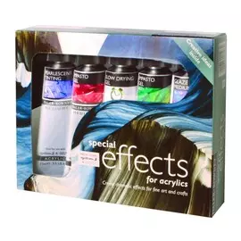 Набор вспомогательных средств для акрила Daler-Rowney "Special Effects Set" 5 шт