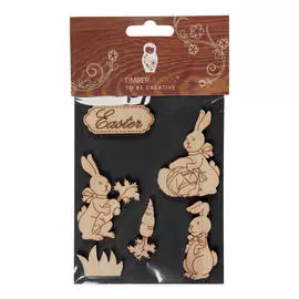 Набор заготовок для декорирования "Easter 9" фанера 10х14 см