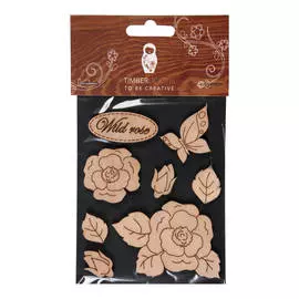 Набор заготовок для декорирования "Flowers 11" фанера 10х14 см