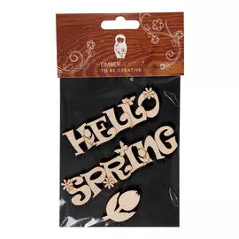 Набор заготовок для декорирования "Spring 3" фанера 10х14 см