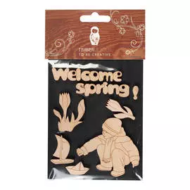 Набор заготовок для декорирования "Spring 5" фанера 10х14 см