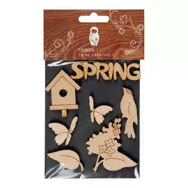 Набор заготовок для декорирования "Spring 6" фанера 10х14 см