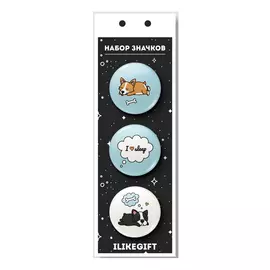 Набор значков "Sleeping Dog"