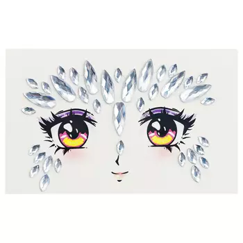 Наклейки-стразы MESHU "Shiny look", 17,5*14,5 см, инд. уп., европодвес