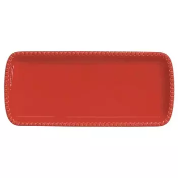 Блюдо прямоугольное Easy life Красный Tiffany 36х16 см