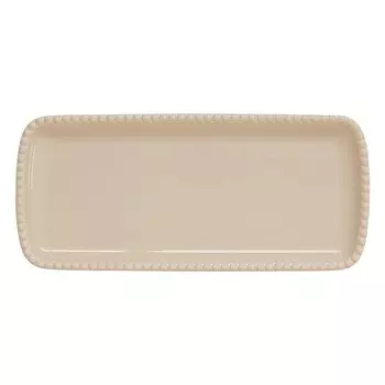 Блюдо прямоугольное Easy life Tiffany бежевая 36х16 см