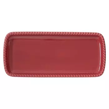 Блюдо прямоугольное Easy life Tiffany бургунди 36х16 см