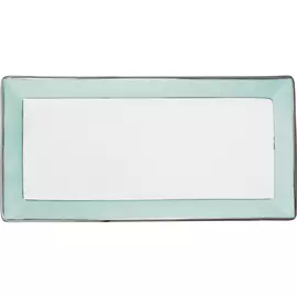 Блюдо прямоугольное Porcel Ethereal Blue 40х19 см