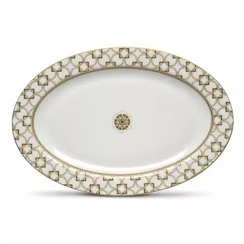 Блюдо овальное Pozzi Milano 1876 Deco 36х24 см