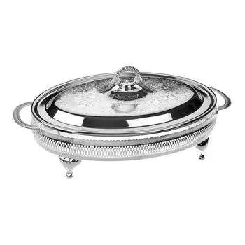 Блюдо овальное Queen Anne с крышкой на ножках 41х26 см