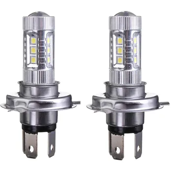 H4 9003 HB2 80W 8000LM 8000K Комплект светодиодных лампочек для фар Комплект противотуманных фар Дальний ближний свет Яркий 1 шт./2 шт. 1pcs серебряный
