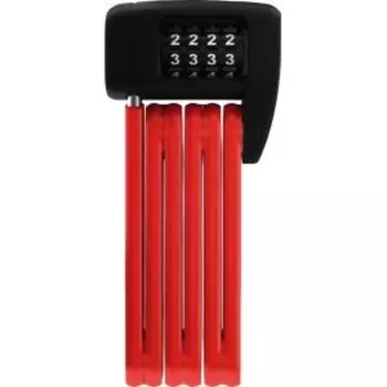 Велозамок ABUS Bordo Combo Lite Mini 6055C/60см RD, складной, кодовый, класс защиты 7/15, 460гр красный, 05-0062106