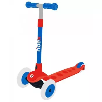 Самокат детский RIDEX Hero 3-х колесный, 120/80 мм, красный/синий