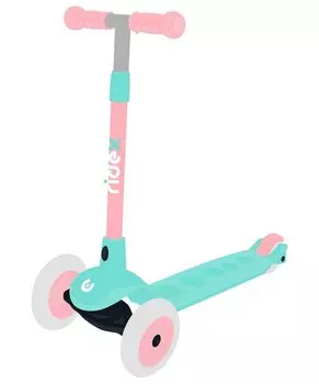 Самокат детский RIDEX Hero 3-х колесный, 120/80 мм, мятный/розовый
