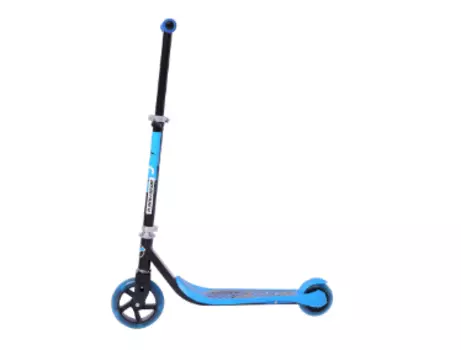 Самокат для детей NOVATRACK JUNGLE, сталь+пластик, нескладной, max 50кг, колеса свет. PU 145*100мм, син, 145P.JUNGLE.BL8