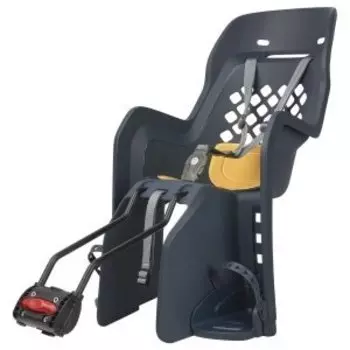 Детское велокресло Polisport Joy ff 29", заднее, denim/yellow, PLS8406500007