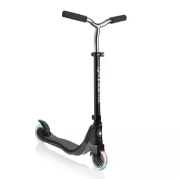Самокат Globber FLOW 125 LIGHTS, двухколесный, светящиеся колеса, нагрузка до 100 кг, черный, 472-120-2