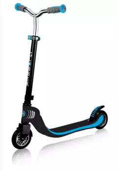 Самокат Globber FOLDABLE FLOW 125, складной, двухколесный, нагрузка до 100 кг, голубой, 473-101