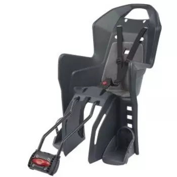 Детское велокресло Polisport KOOLAH FFS, заднее, крепление на подседельную трубу 29", dark grey/silver, PLS8631400021