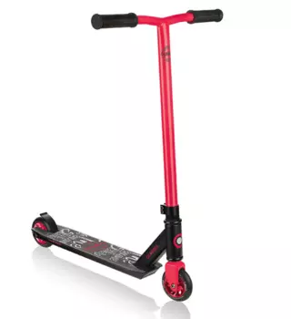 Самокат Globber GS 360°, трюковый, двухколесный, нагрузка до 100 кг, красный, 620-102