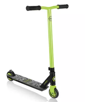 Самокат Globber GS 360°, трюковый, двухколесный, нагрузка до 100 кг, зеленый, 620-106
