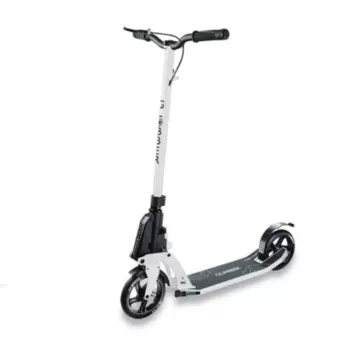 Самокат Globber ONE K180 BR, складной, двухколесный, нагрузка до 100 кг, белый