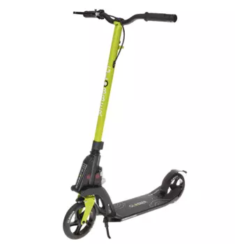Самокат Globber ONE K180 BR, складной, двухколесный, с ручным тормозом, нагрузка до 100 кг, зеленый, 499-106