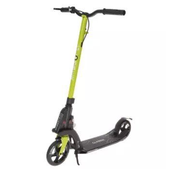 Самокат Globber ONE K180 BR, складной, двухколесный, с ручным тормозом, нагрузка до 100 кг, зеленый, 499-106