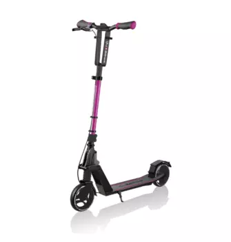 Самокат Globber ONE K 165 BR, складной, двухколесный, нагрузка до 100 кг, розовый