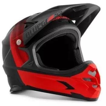 Велошлем Bluegrass Intox, Black/Red, 2024, 3HG009CE00LNR