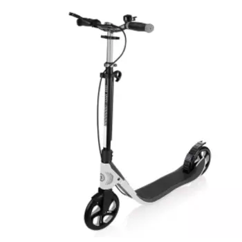 Самокат Globber ONE NL 205 DELUXE, складной, двухколесный, ручной тормоз, до 100 кг, белый, 478-106