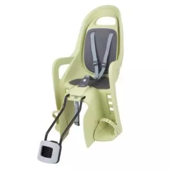 Детское велокресло Polisport Groovy ff 29", заднее, на подседельную трубу, light green/dark grey, PLS8406000032