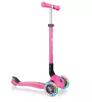 Самокат Globber PRIMO FOLDABLE FANTASY LIGHTS, розовый, 434-110