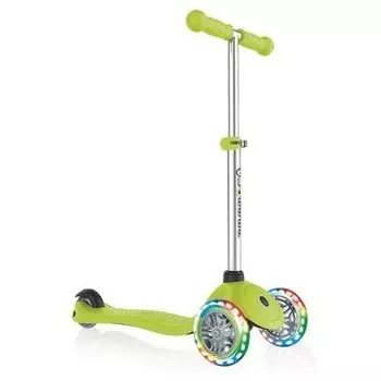 Самокат Globber PRIMO LIGHTS, светящиеся передние колеса, зеленый, 423-106-2