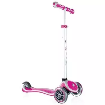 Самокат Globber, PRIMO PLUS LIGHTS, светящиеся передние колеса, розовый, 442-110-2