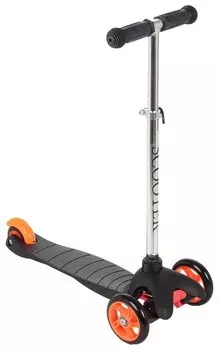 Самокат Leader Kids LK-102, черный/оранжевый