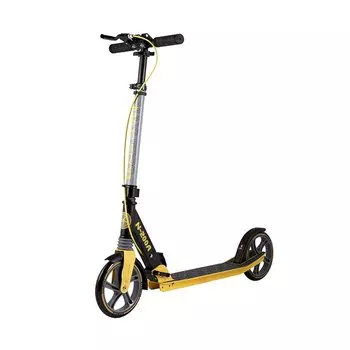 Самокат MAXISCOO N-200A, двухколесный, складной, с ручным тормозом, желтый, 2021
