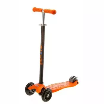 Самокат Micro Maxi T-tube, оранжевый, нагрузка до 50 кг, кикборд, MM0028