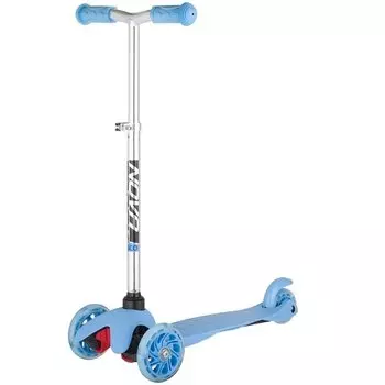 Самокат Novatrack Disco-kids Basic, 120*76 мм, эргономичный, голубой, 120H.DISCOKIDS.BL20