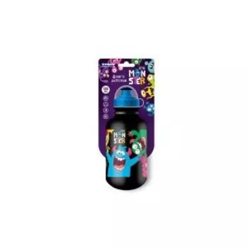 Велосипедная фляга TRIX Little Monster, детская, 500 мл, защитная крышка, LDPE, фиолетовая, BTTX501LM