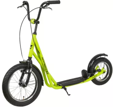 Самокат Novatrack Stamp N1 16" Pro, 410 мм, неоновый зеленый, 16STAMPN1CL.LM20, 2020
